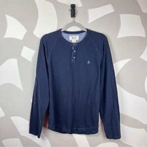 Penguin Dark Blue Henley Shirt | L